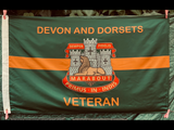 Devonshire and Dorset Regiment Veteran 5’ x 3’ Colours Flag DD-V