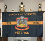 Devonshire and Dorset Regiment Veteran 5’ x 3’ Colours Flag DD-V